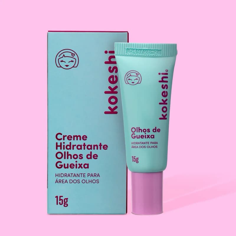 hidratante renovador para área dos olhos - olhos de gueixa kokeshi