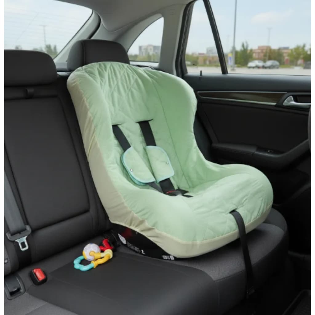 Capa para Cadeirinha de Carro de Bebê Menino Menina com Protetor de Cinto - 03 Peças