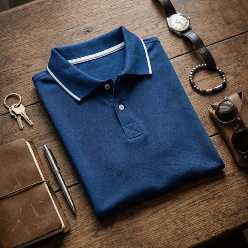 Camisa Polo Masculina Piquet Premium Leve Elegante Casual Trabalho Passeio Moderna Dia a Dia