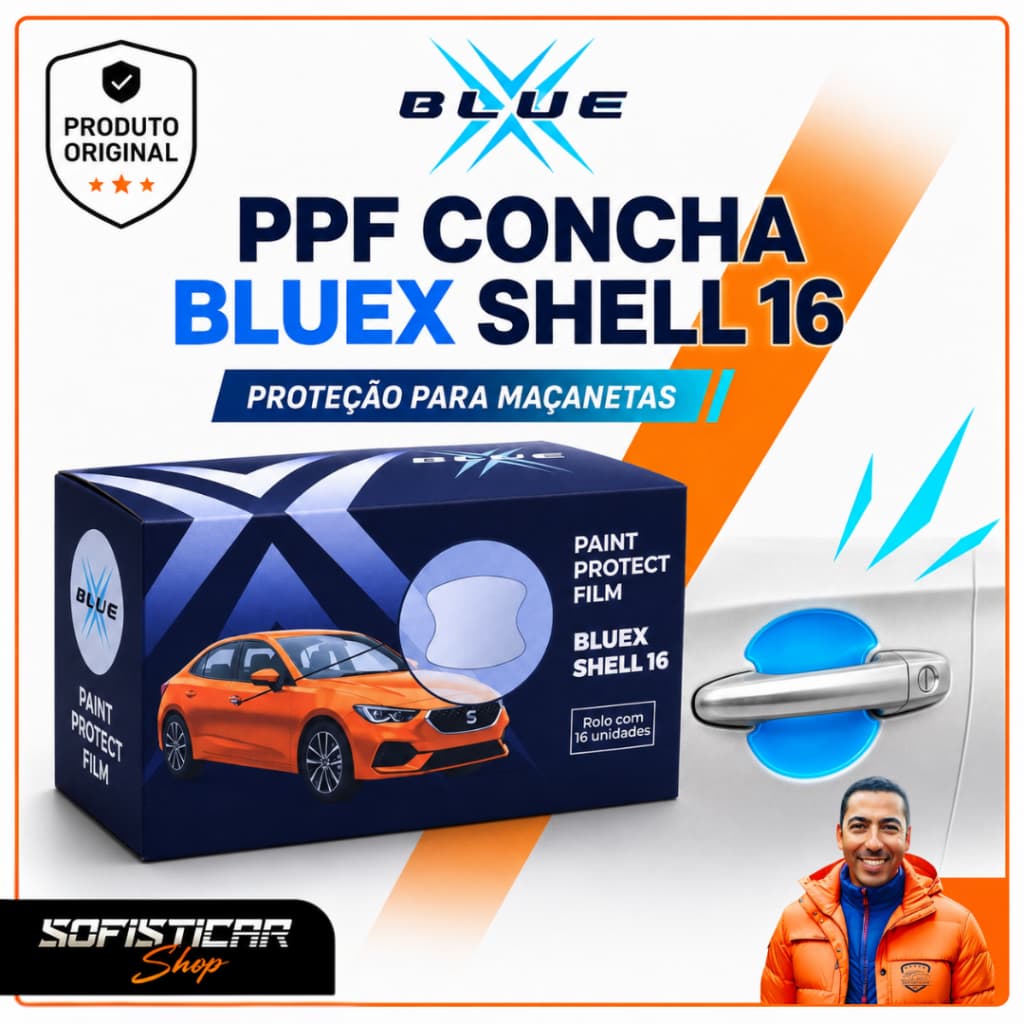 PPF BLUE X Concha protetor de porta de carro  protetor de maçaneta de carro película automotiva estética automotiva