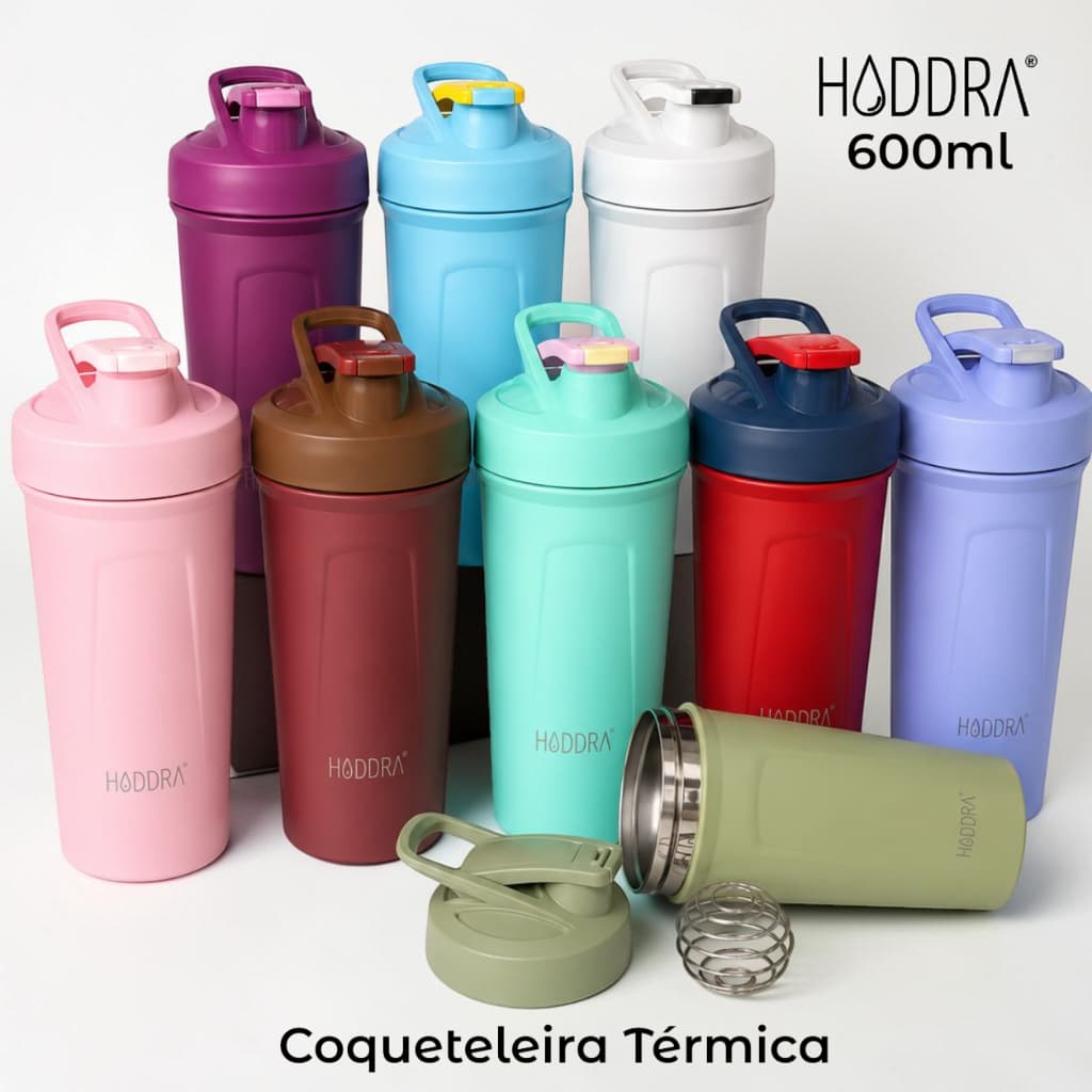 Coqueteleira Shaker Termica Inox Personalizada 600ml Academia Academia Fitness Com Nome