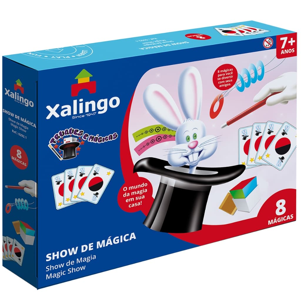 Jogo Show de Mágicas 8 Mágicas e Truques Infantis Xalingo Brinquedos