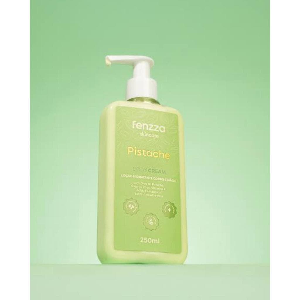 Body Cream Loção Hidratante corpo e mãos Pistache Fenzza 250ml