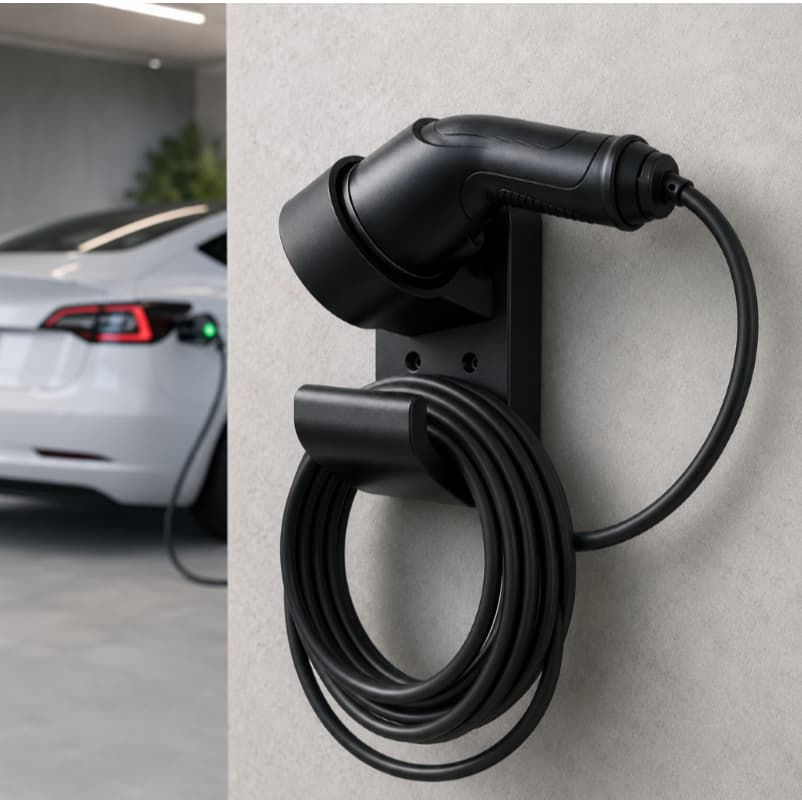 Suporte Parede Carregador Carro Elétrico Tipo 2 Universal Para Volvo BMW BYD Audi