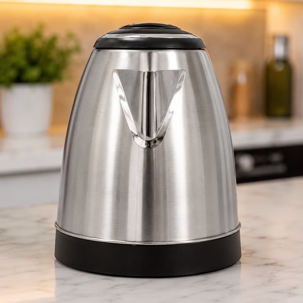 Chaleira Elétrica 1.8Lts 1000W 127V Inox - 1 Chaleira Elétrica 1.8Lts 1000W 127V Inox - 2 Chaleira Elétrica 1.8Lts 1000W