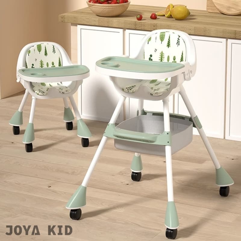 Cadeira de alimentação infantil 3 em 1 regulável alta baixa com assento de elevação Baby high chair