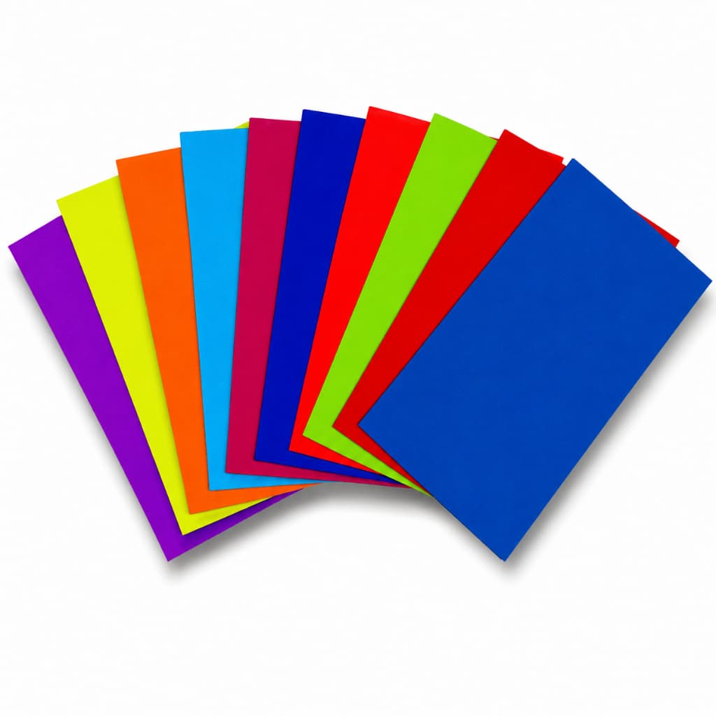 Kit 10 Folhas de EVA A4 Coloridas 60x40cm para Artesanato, Escola, Decoração e Volta às Aulas