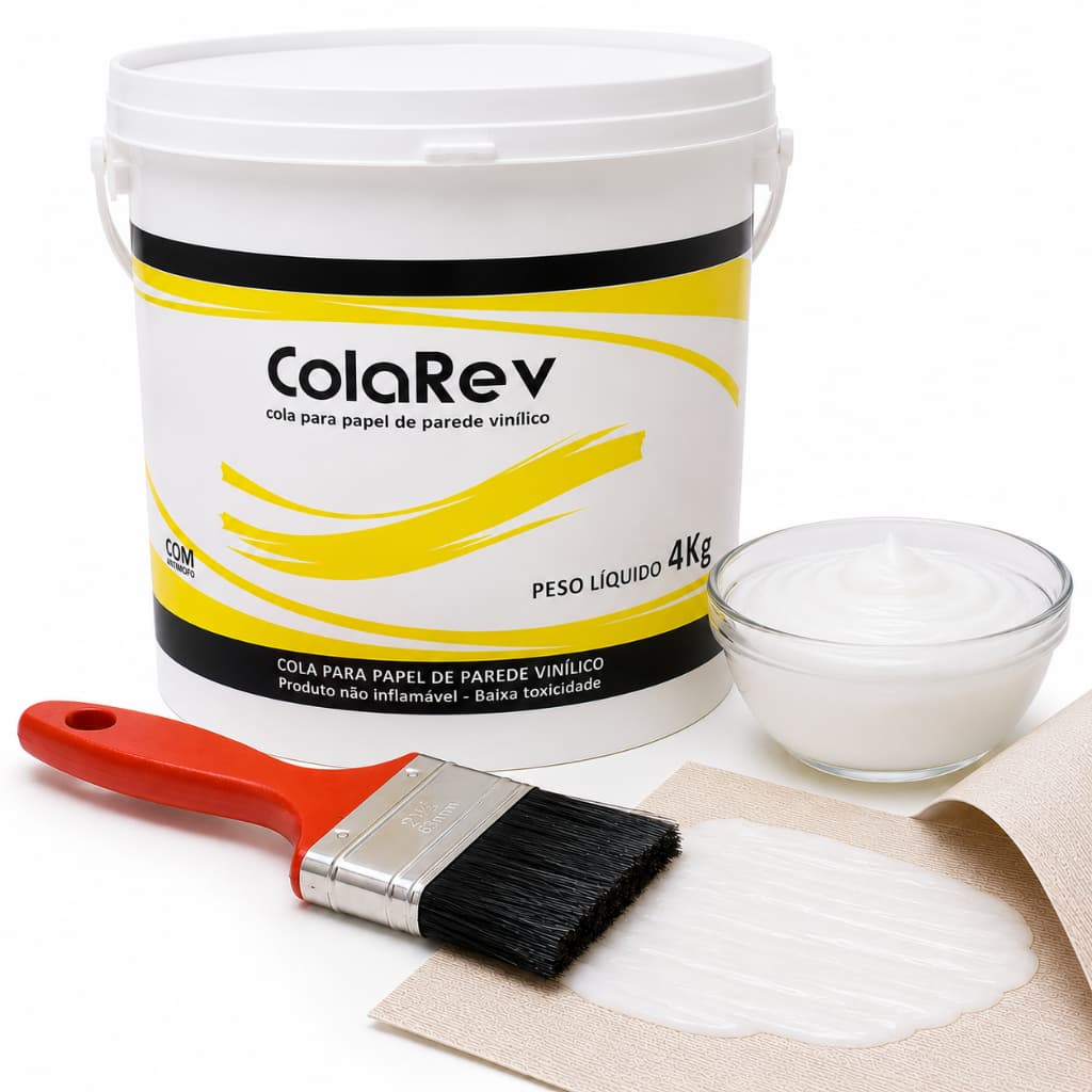 Cola Liquida Rev Original Para Papel De Parede ou Tecido 4kg