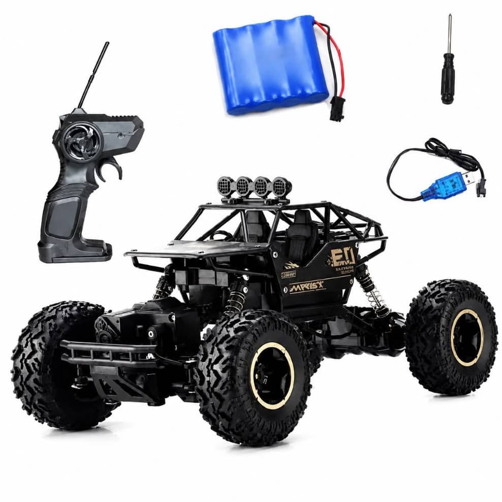 Carro Controle Remoto Infantil 4x4 Off Road Grande Recarregável Escalador Com Suspensão