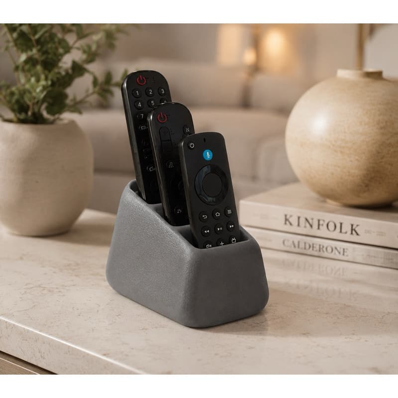 Porta Controles Minimalista moderno clean para estantes prateleiras mesas e mais escritório