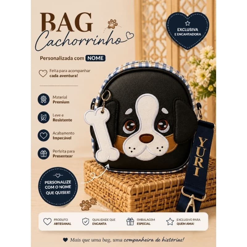 Bag cachorrinho/ mochila infantil/ bolsa infantil