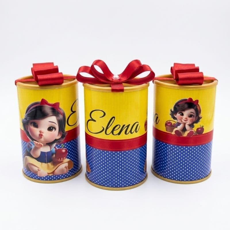Kit Cofrinhos Personalizado tema A Branca de Neve baby - aniversário branca de neve infantil.