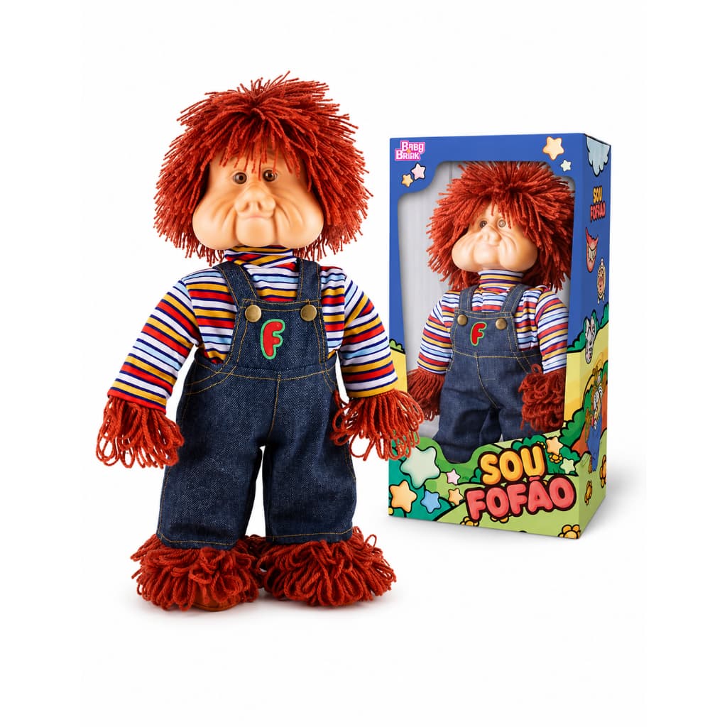 Boneco Fofao Baby Brink Original Carreta Furacao Novabrink Pelucia Infantil Colecionavel Presente Criança Brinquedo
