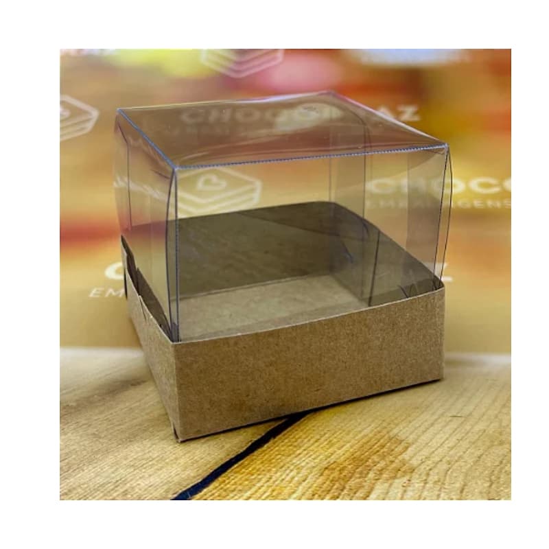 10 Caixas Com Tampas Em Acetato 6x6 kit