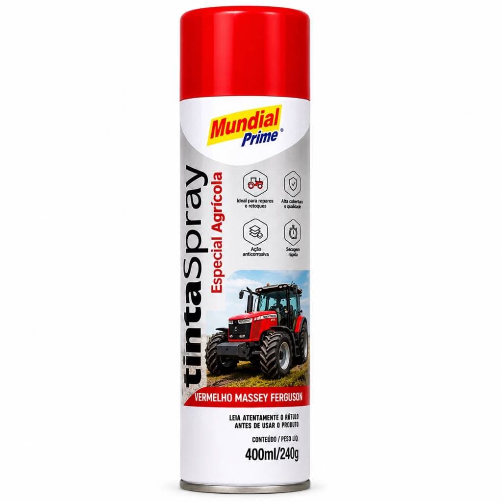 Tinta Spray Agrícola Vermelha Para Máquinas E Tratores 400ml