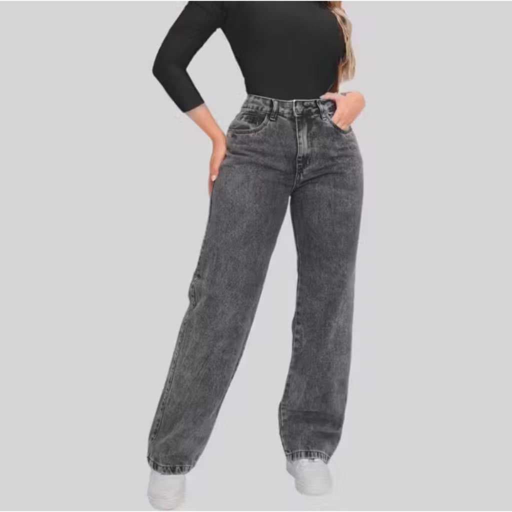 Calça WIDE LEG Jeans Feminina Perfeita Para Quem Busca Estilo, Conforto/Tendência Em Uma Única Peça
