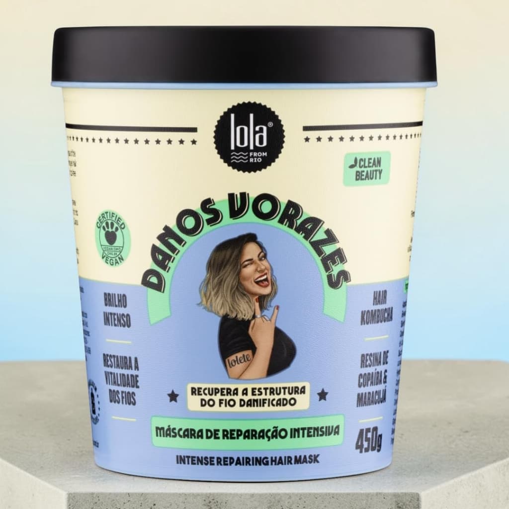 Máscara de Reparação Intensiva Danos Vorazes 450g Lola