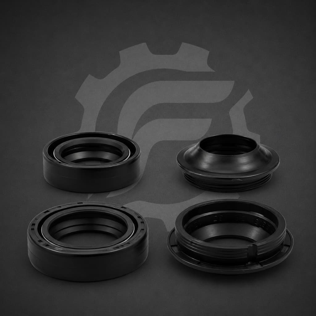 Par Retentor Bengala Vedação Dupla + Guarda Pó Twister CB300 CB500 XR200 Fazer 250