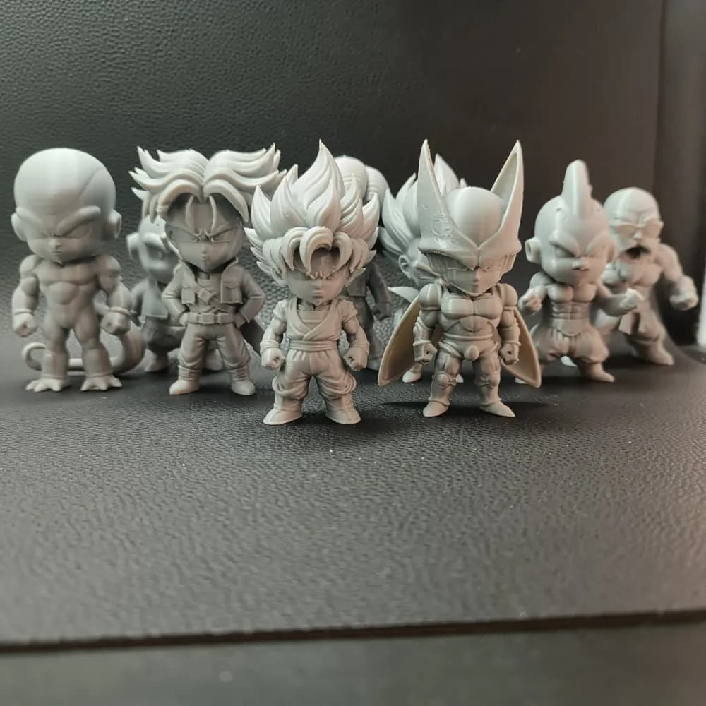 Bonecos Dragon Ball - Kit 9 personagens Série Chibi  - Anime