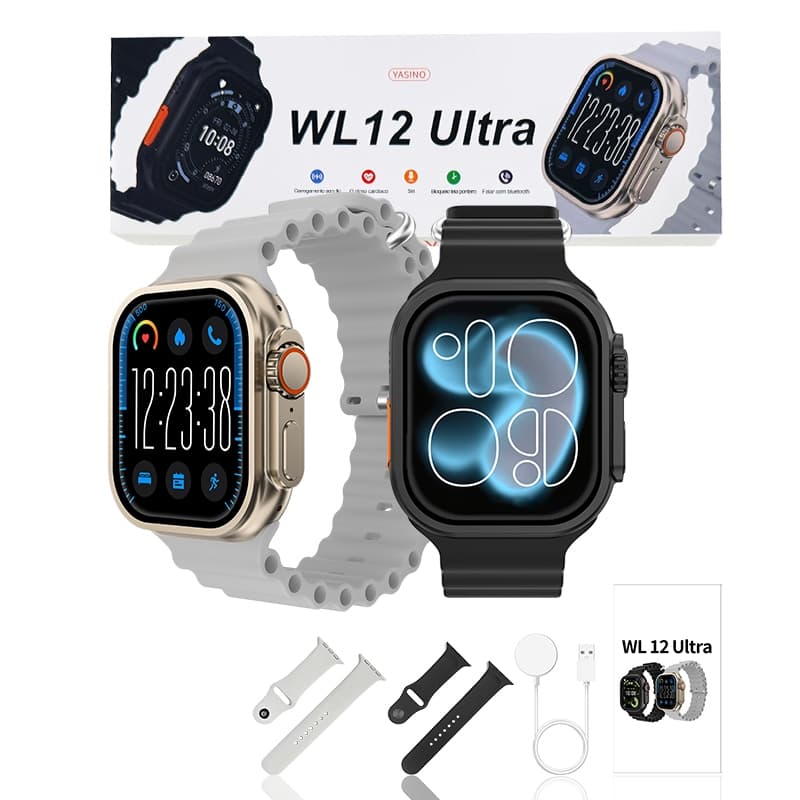 Smart Watch WL12 ULTRA(49MM) Seires11 Recebe Chamada2026 2 Pulseira Gps  Esportes ChatGPT Faz