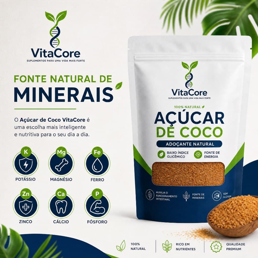 Açúcar De Coco 250g / 500g / 1kg 100% Natural Qualidade Premium