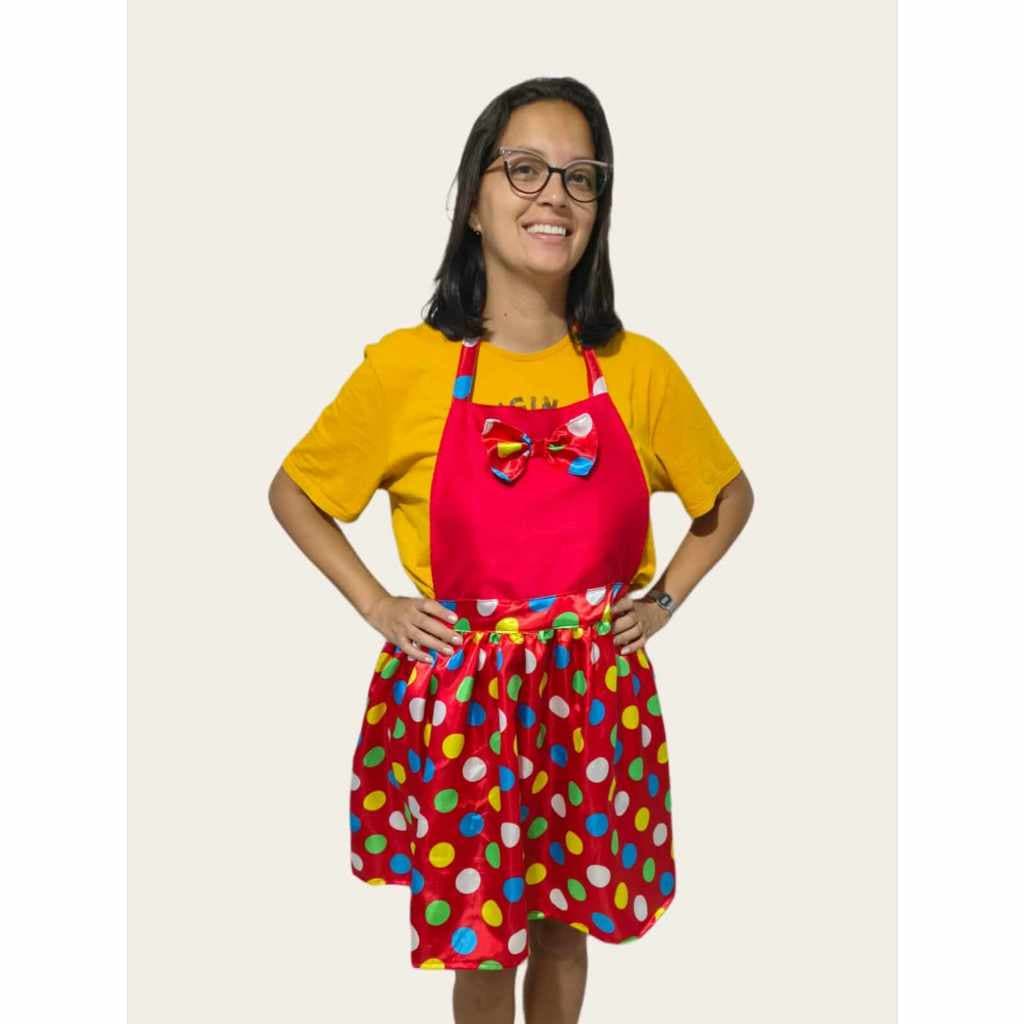Avental fantasia de palhacinha