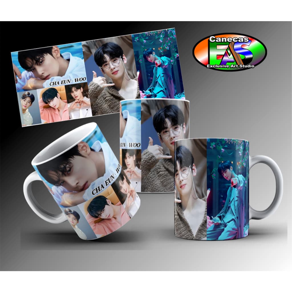 OPPA CHA EUN WOO (MOD-02) - Caneca Personalizada Dorameiras