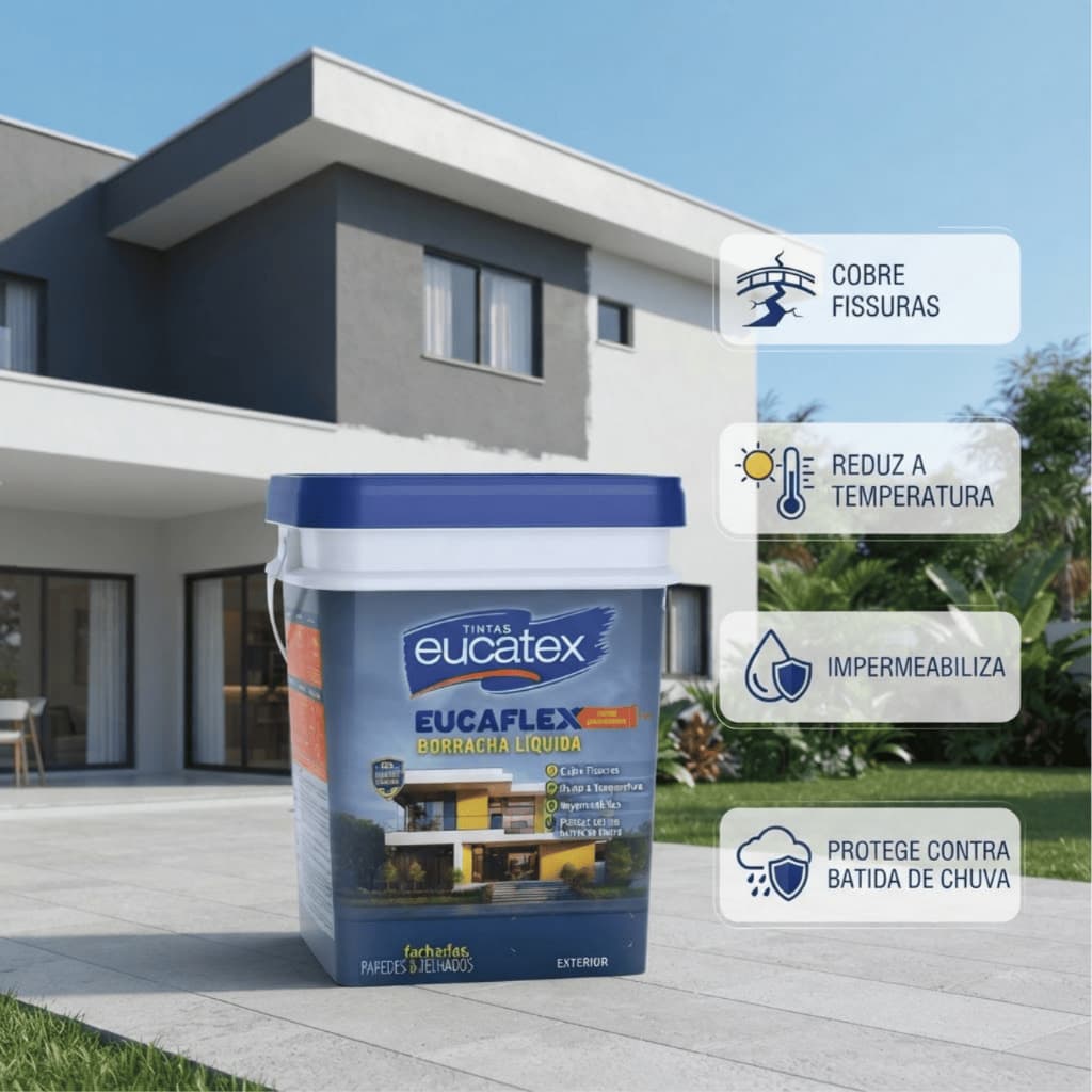 Borracha Líquida Impermeabilizante Eucaflex/Branco 20KG