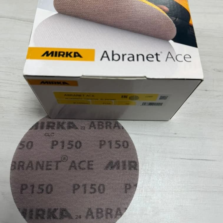 Disco Lixa Tela Mirka Abranet Ace 150mm 6 Polegas 50 Unidades - disco abrasivo de alta performance.
