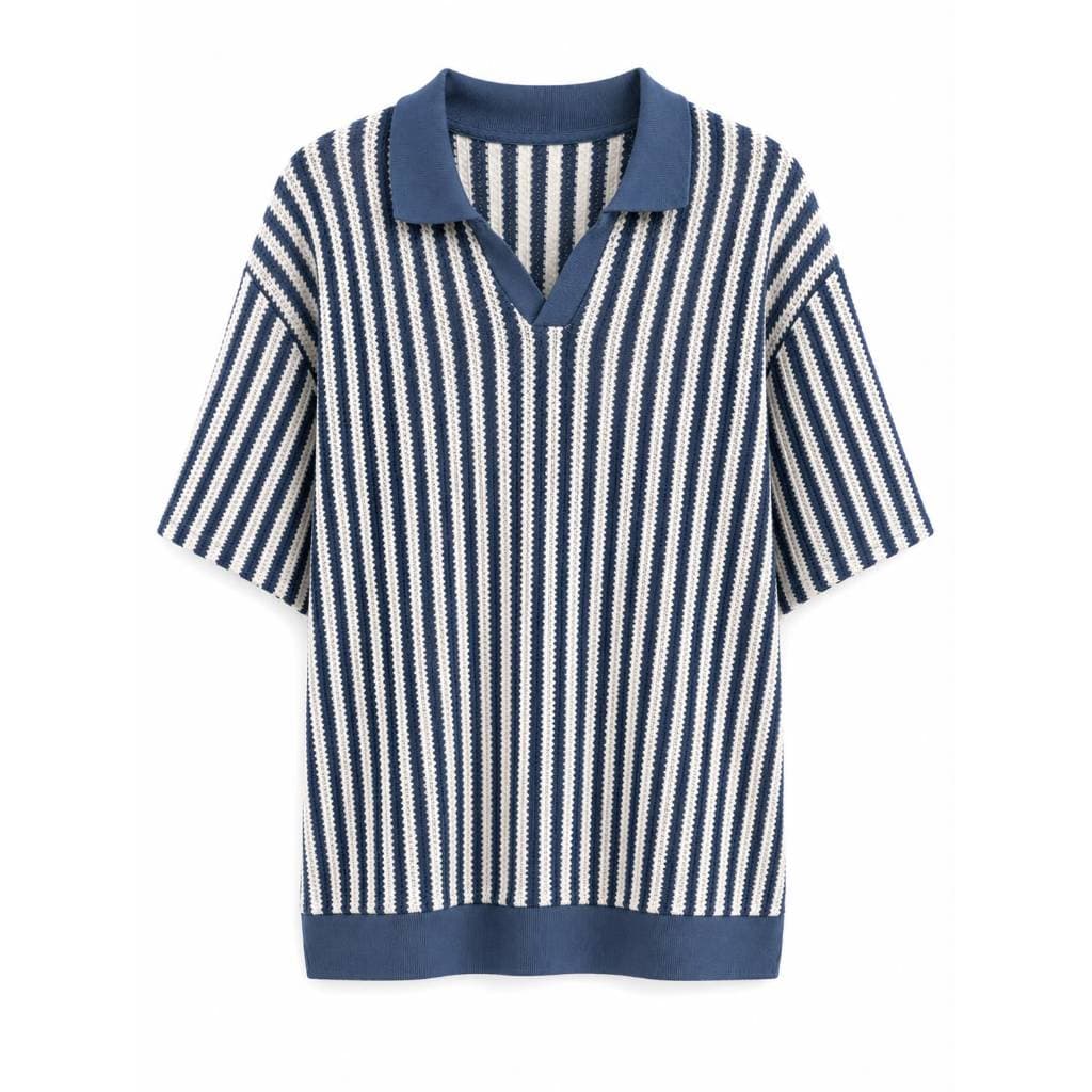 Blusa feminina gola polo trico estilosa oversize moda gringa