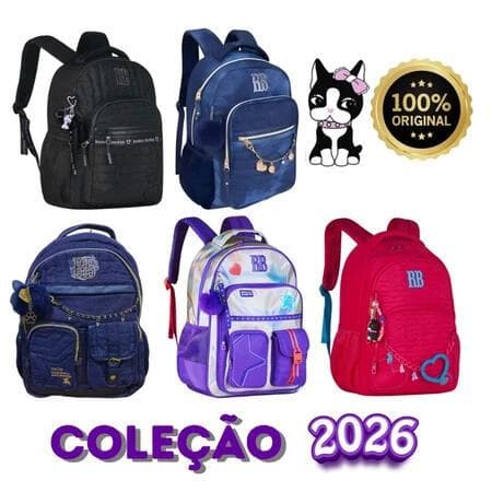 Mochila Rebecca Bonbon Original Modelos 2026 Voltas as Aulas Clio Style