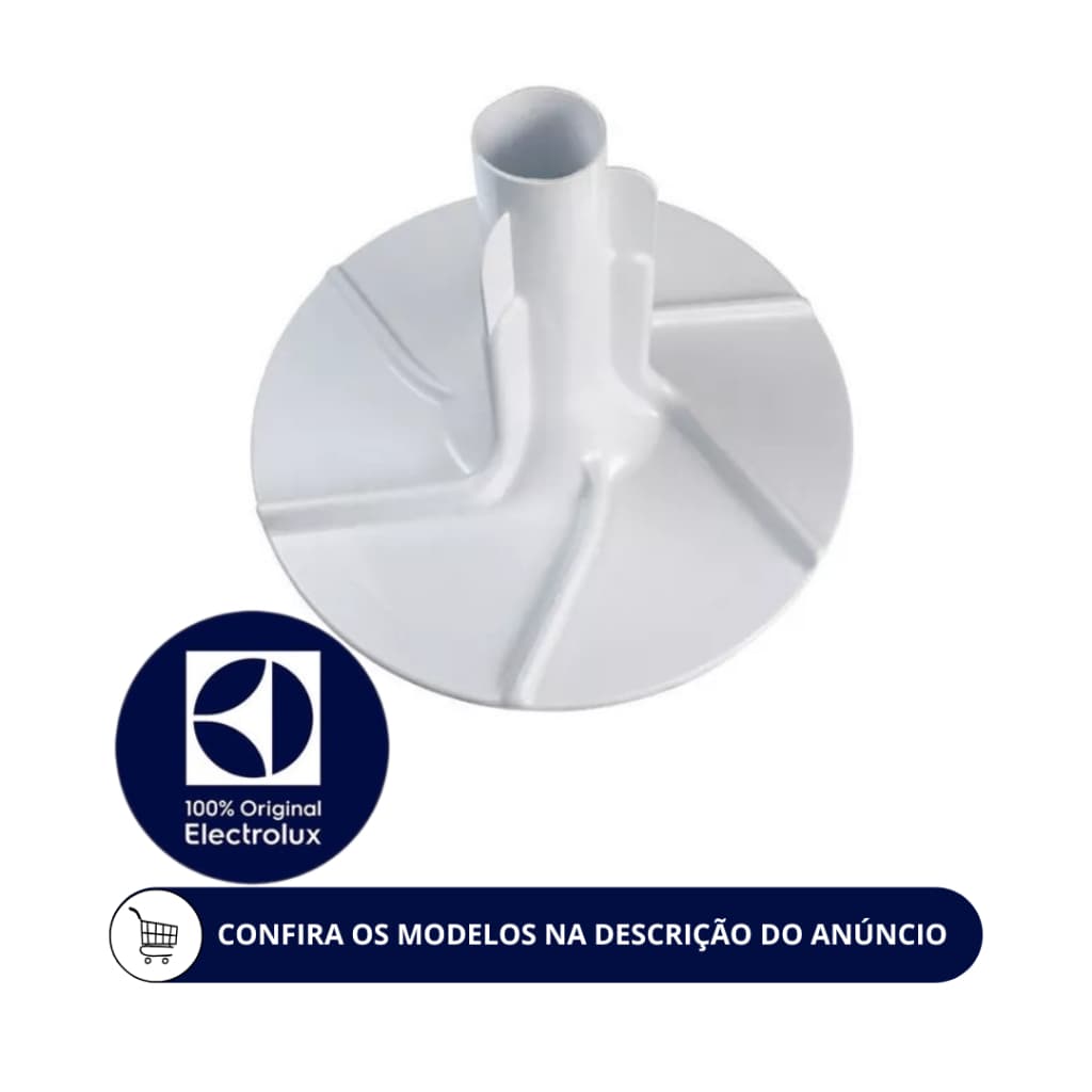 AGITADOR INFERIOR LAVADORA ELECTROLUX  ORIGINAL A99085802 - LAC11 - LES11 - LF75  (DEMAIS MODELOS NA DESCRIÇÃO)
