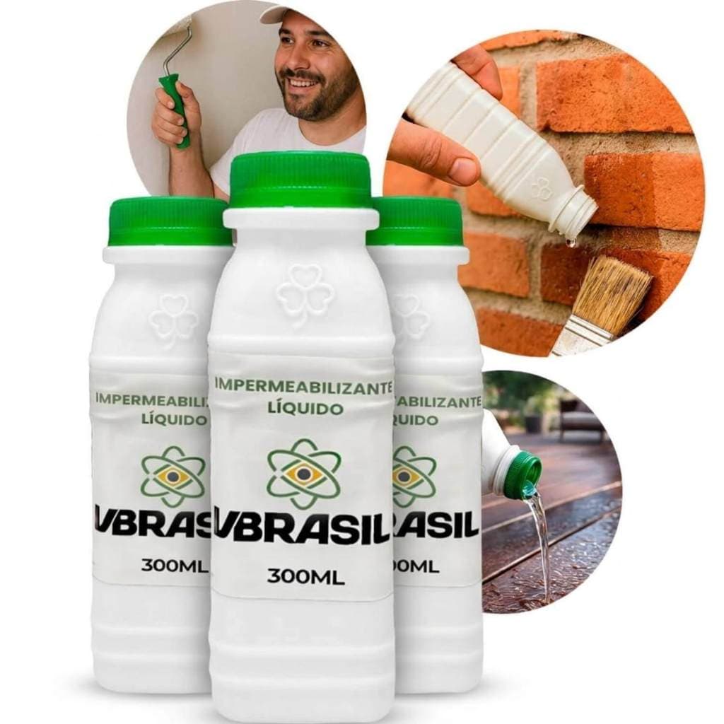 Kit 3 Impermeabilizante Líquido 300ml