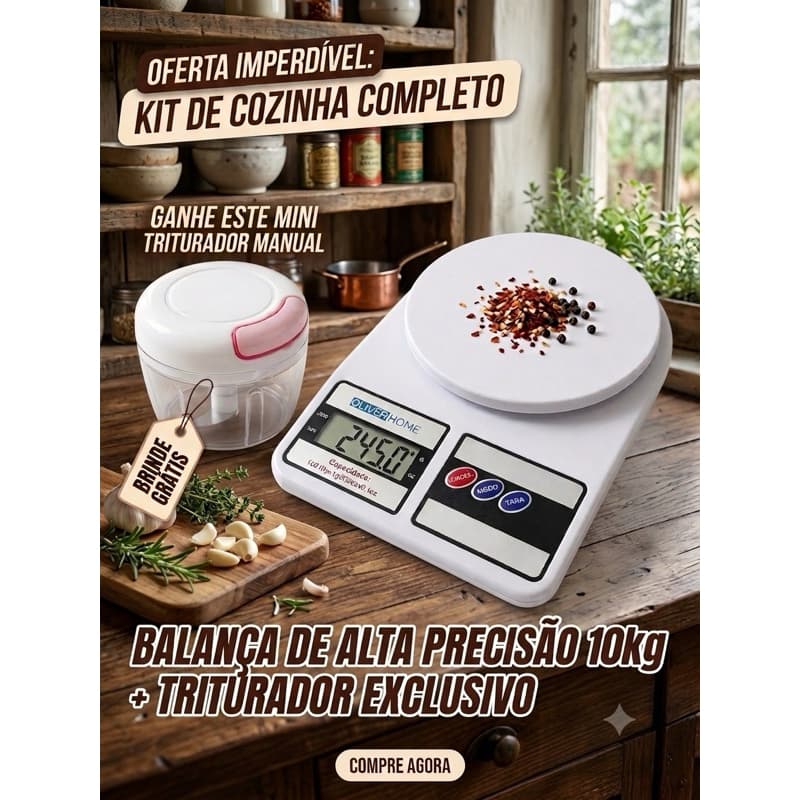 BALANÇA DIGITAL DE COZINHA 10KG