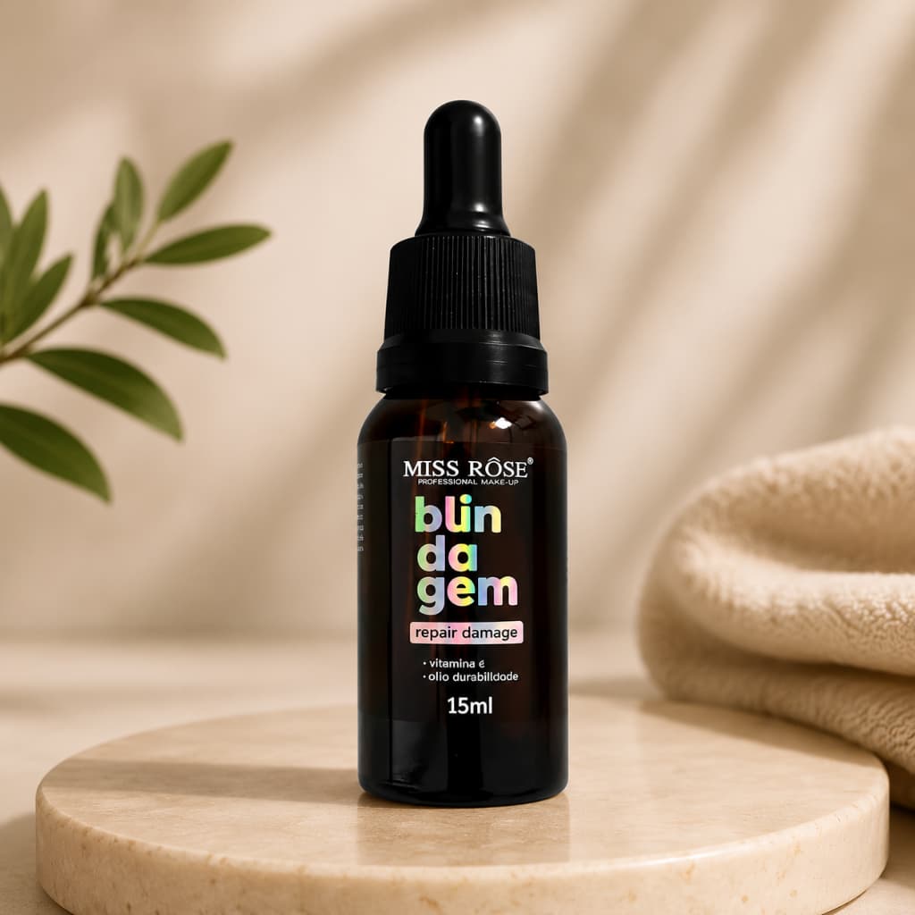 Blindagem para Maquiagem Miss Rôse 15ml Fixador Facial Longa Duração