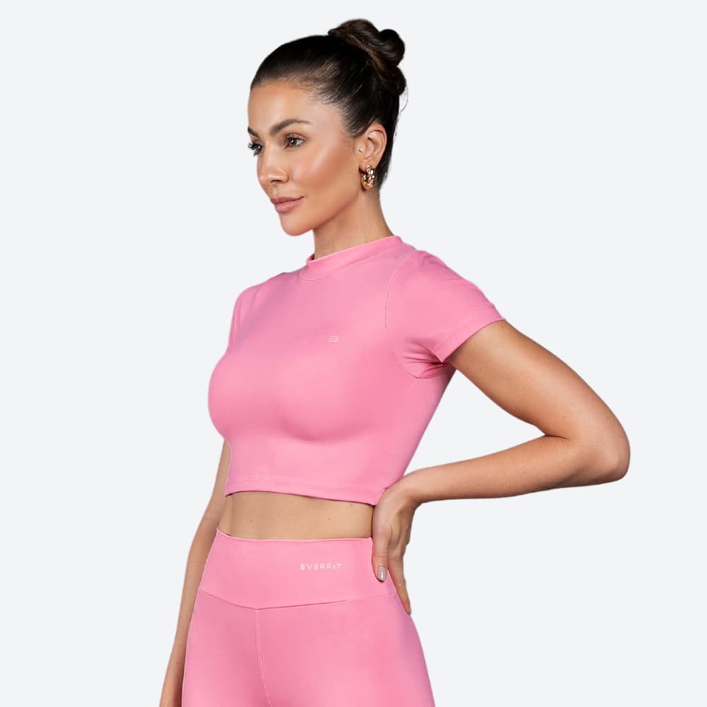 Cropped Fitness Academia Corrida Feminino Básico Academia Treino Ginástica