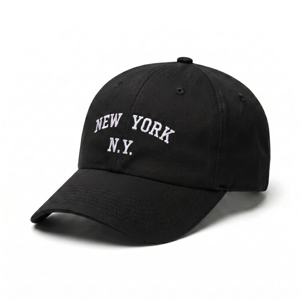 Boné NY New York Casual Unissex Básico Bone Masculino Feminino Confortável Fitão Ajustavel Regulagem Preto