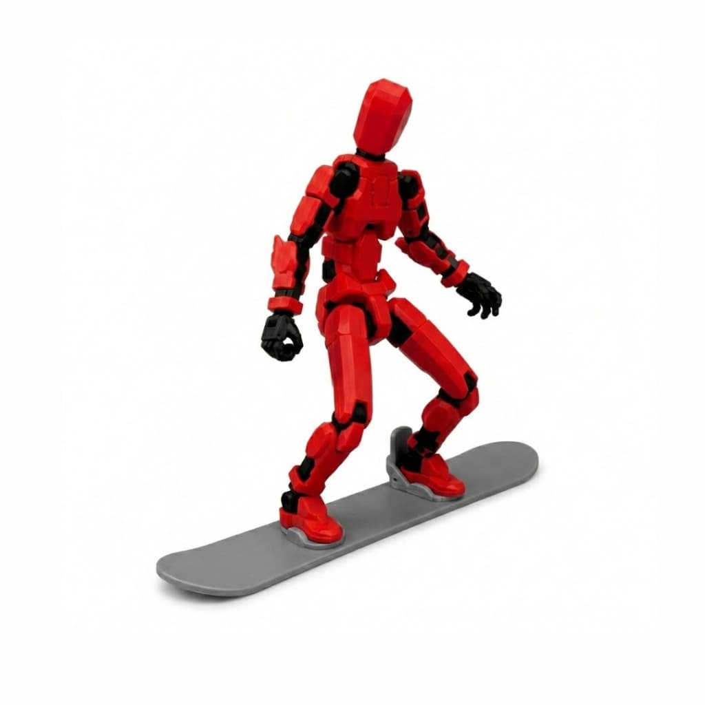 Boneco Dummy 13 titan + Snowboard Action figure articulada coleção