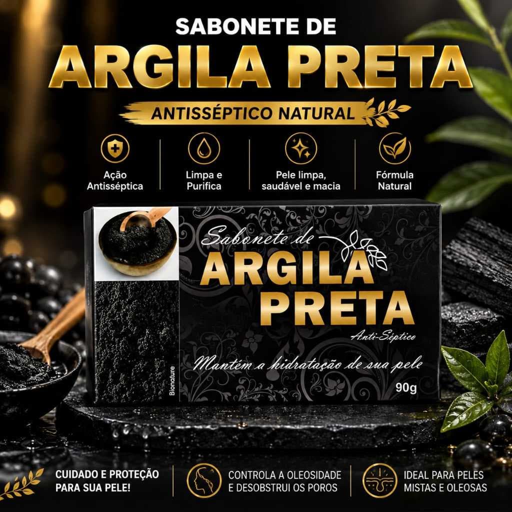 Sabonete de Argila Preta BioNature 90g