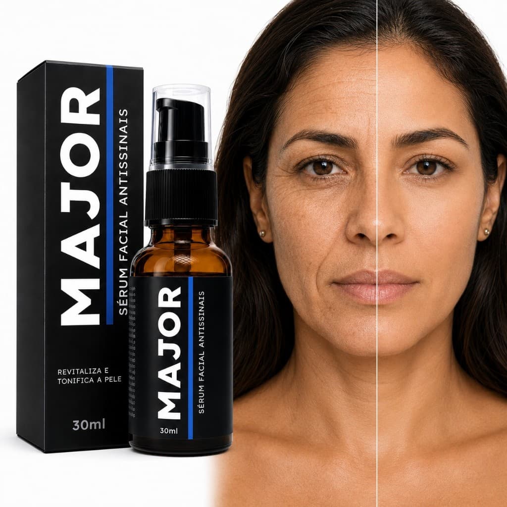Sérum Facial Antissinais MAJOR 30ml Antienvelhecimento Rugas e Linhas Skincare