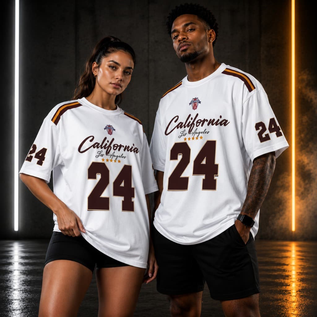 Camiseta T-shirt Unissex Streetwear California 24 LA Algodão 30.1