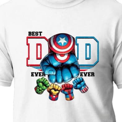 Camiseta Algodão Papai Pai Presente Pai Filho Capitão América