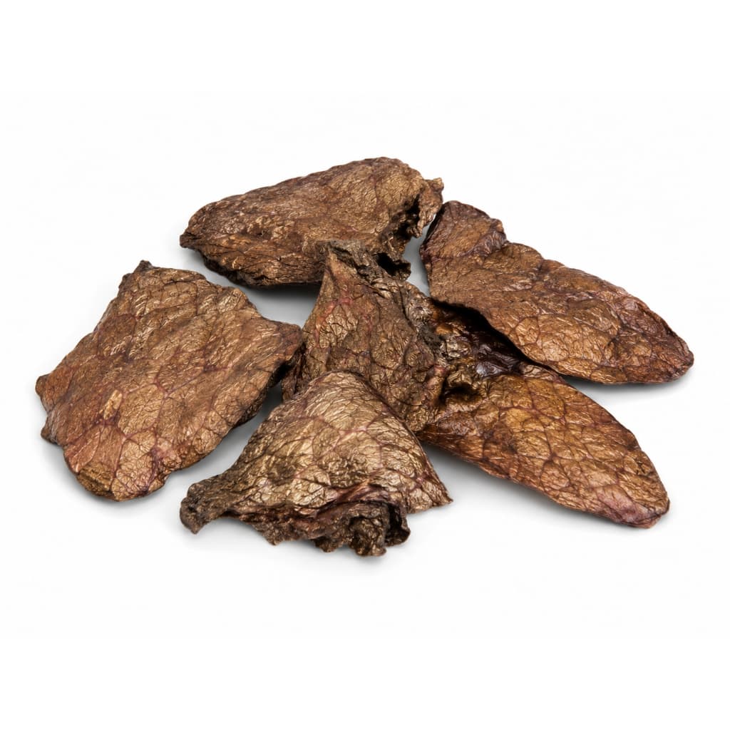 Pulmão Bovino em Pedaços Desidratado 6uni de Boi Para Cachorro e Gato Natural | Lecker Petiscos