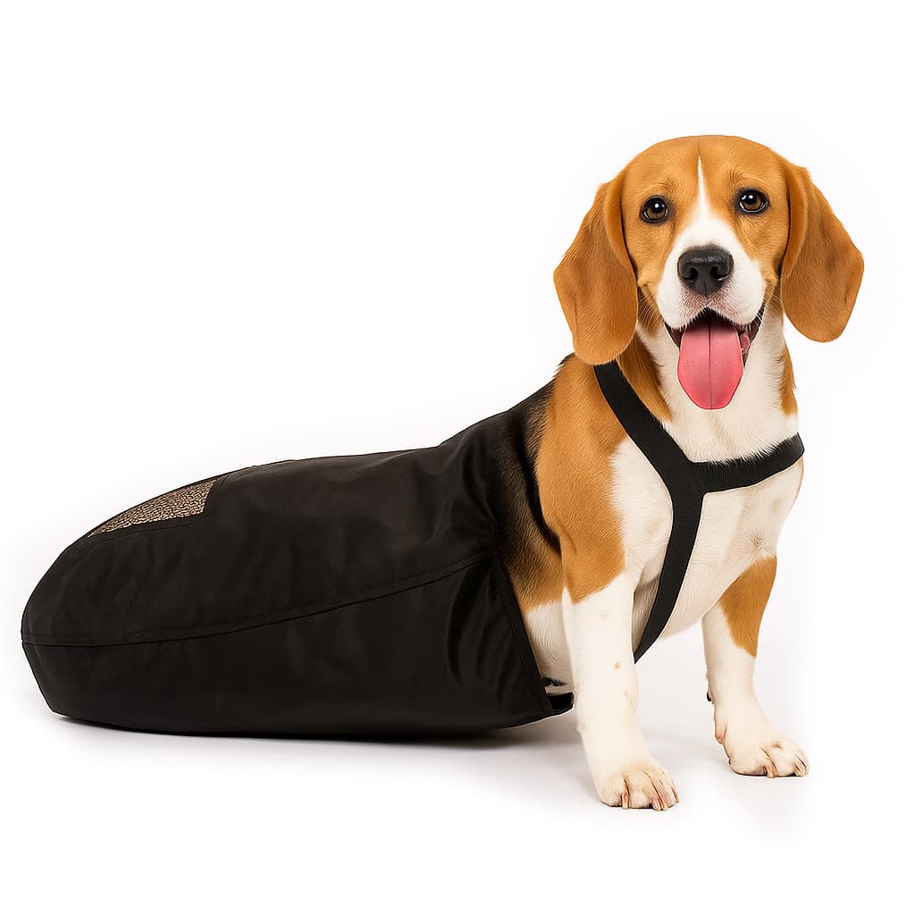 Saco de Arrasto com Coleira Ajustável Deficiente Paraplégico Bolsa Proteção
