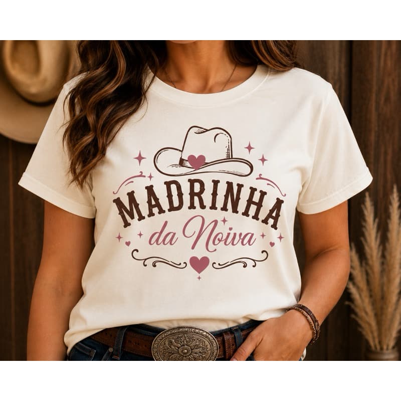 🤍 Camiseta Noiva Country | Personalizada | Despedida de Solteira | Chá de Panela | Team Bride