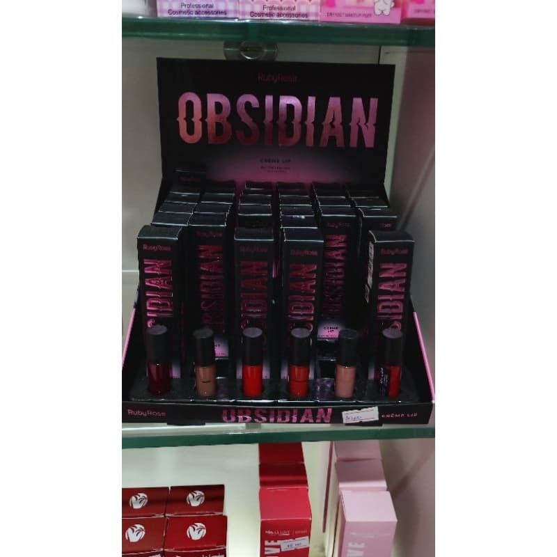 Batom Líquido Cremoso Crême Lip OBSIDIAN BY RUBY ROSE