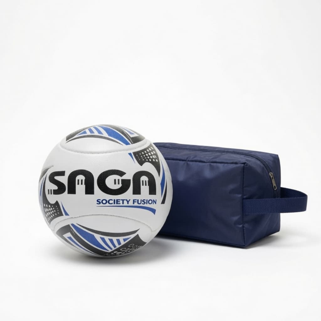 Kit Bola De Society Azul + BOLSA