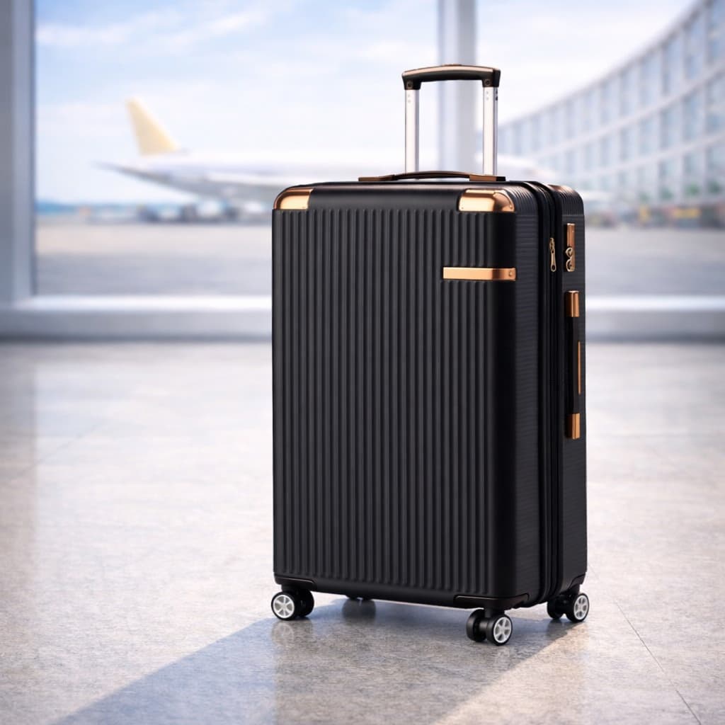 Mala De Viagem De Bordo 10Kg Pode no Avião 50x30x20 Abs Rígida Rodinhas Removíveis Zíper Expansivel