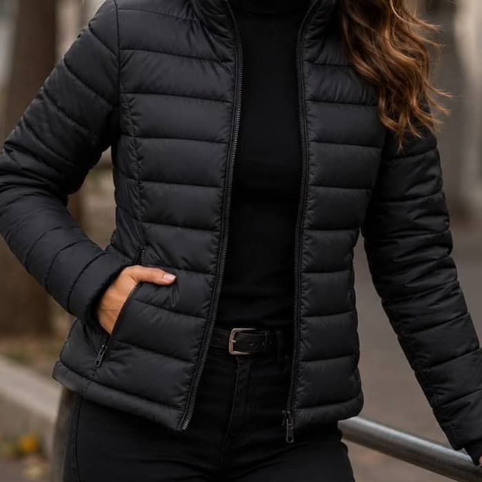 Jaqueta Feminina Puffer Bobojaco Estilo e Conforto Impermeável