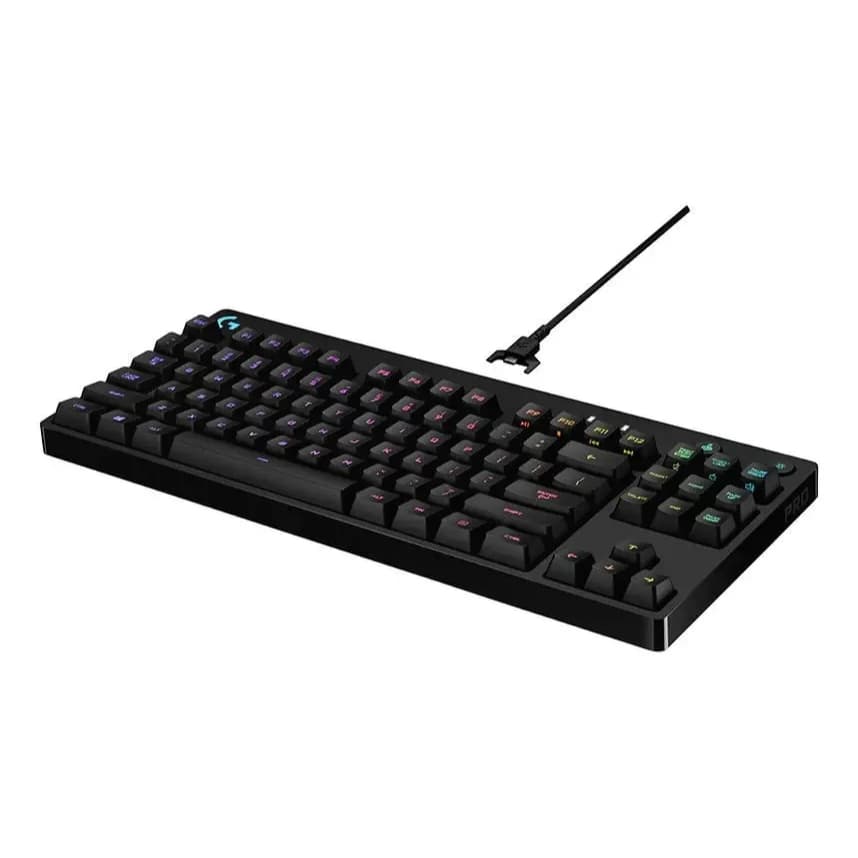 Teclado Mecânico Gamer Logitech G PRO Layout US RGB